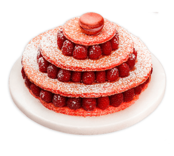 Raspberry Dacquoise Cake